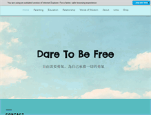 Tablet Screenshot of daretobefree.net